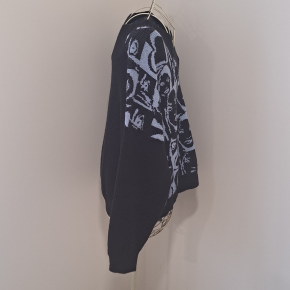 NWOT- Shein Color block, graphic print, sweater, Size 2X. - Picture 8 of 14